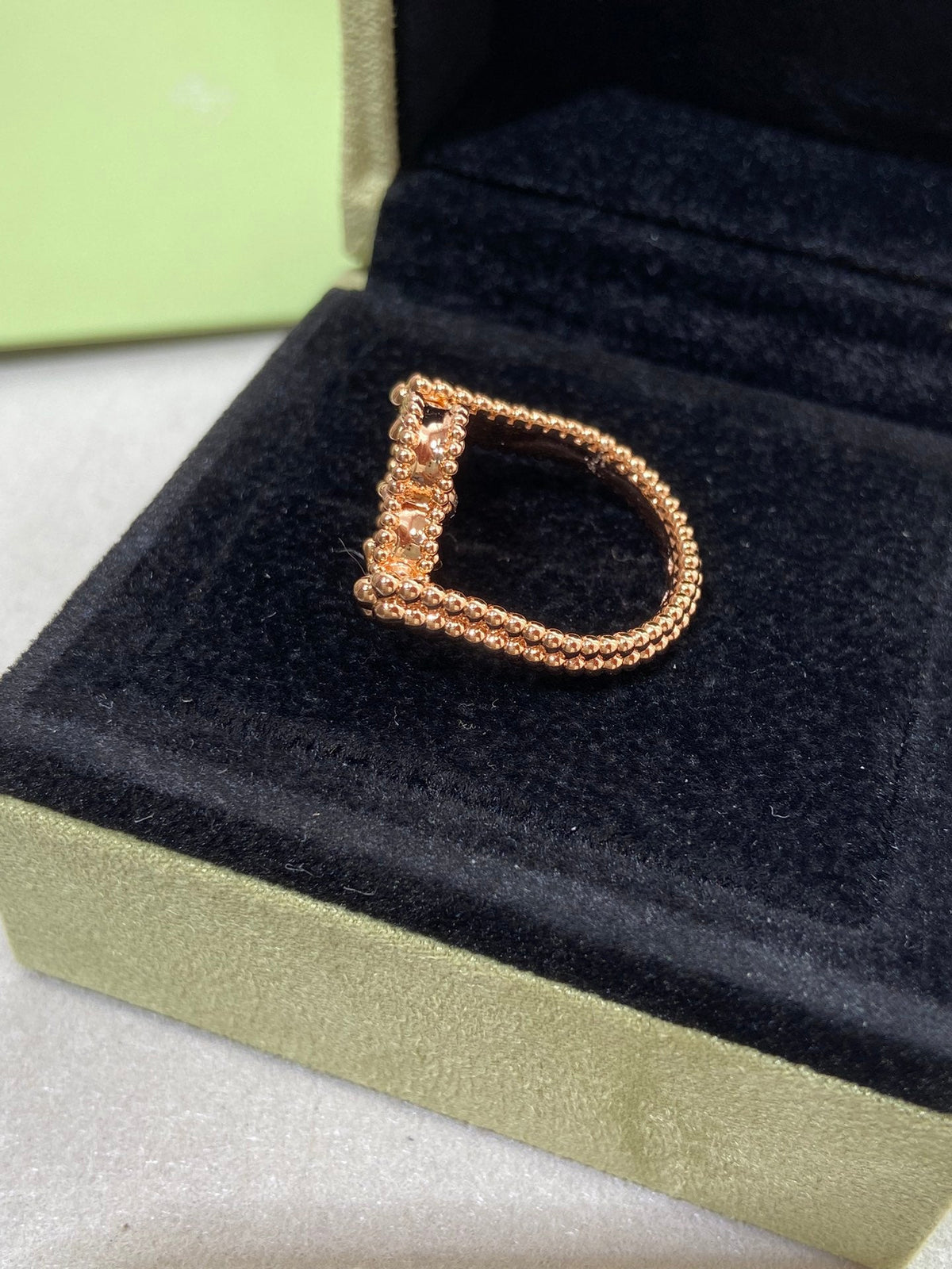 [MIRA]CLOVER RIVERSIBLE ROSE GOLD RING