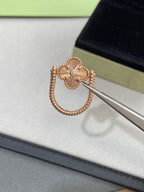 [MIRA]CLOVER RIVERSIBLE ROSE GOLD RING