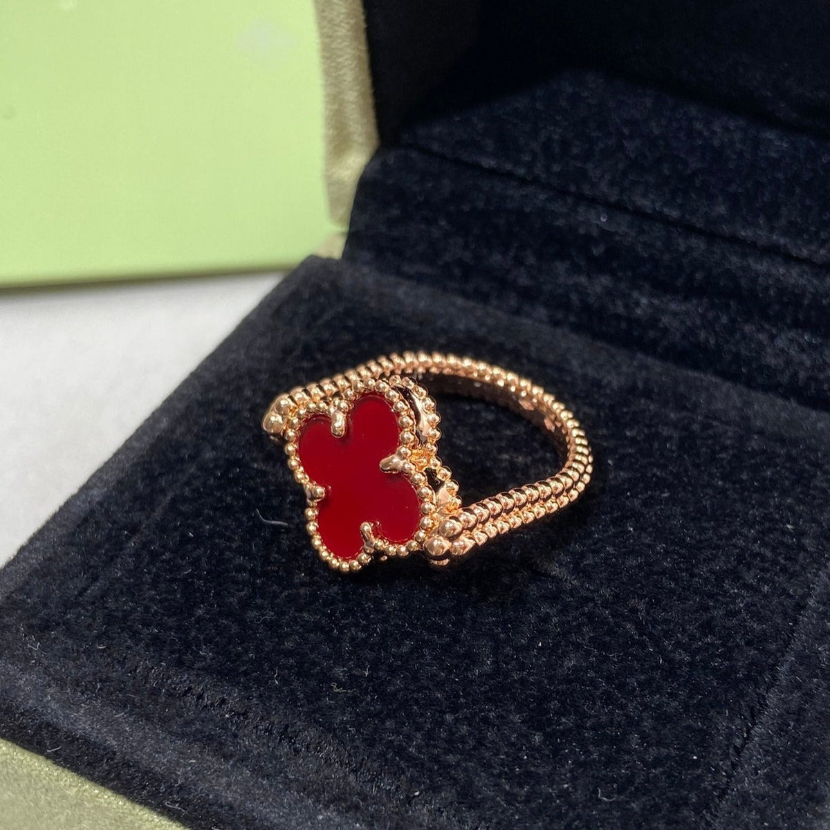 [MIRA]CLOVER RIVERSIBLE ROSE GOLD RING