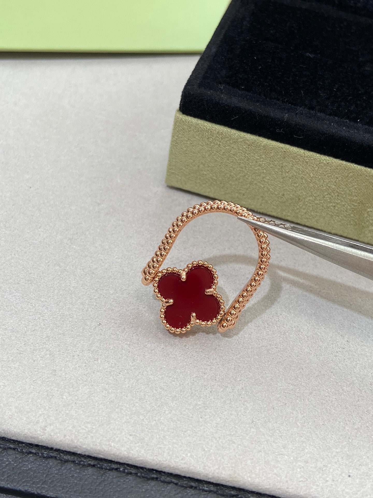 [MIRA]CLOVER RIVERSIBLE ROSE GOLD RING