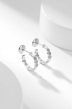 [MIRA]BEE LOVE DIAMOND HOOP EARRINGS