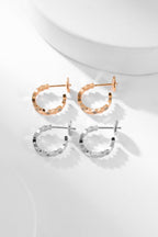[MIRA]BEE LOVE DIAMOND HOOP EARRINGS
