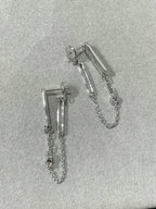 [MIRA]CHAINE CHAOS DIAMOND DROP EARRINGS