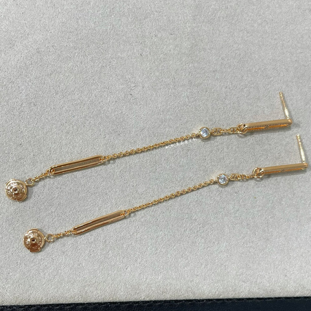 [MIRA]CHAINE CHAOS DIAMOND DROP EARRINGS
