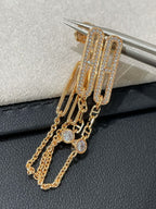 [MIRA]CHAINE CHAOS DIAMOND DROP EARRINGS