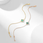 [MIRA]CLOVER BRACELET MALACHITE 1 MOTIF