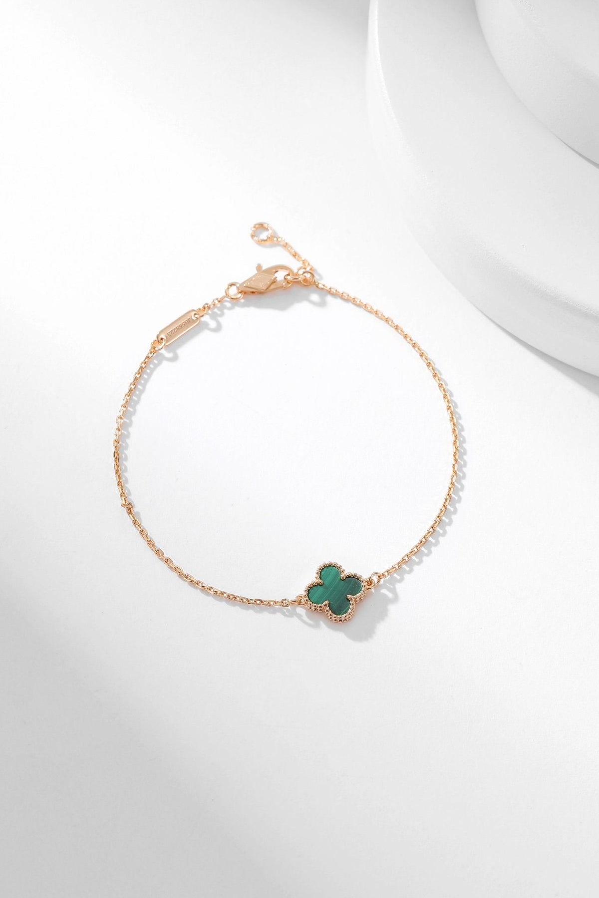 [MIRA]CLOVER BRACELET MALACHITE 1 MOTIF