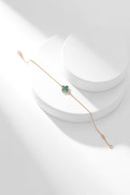 [MIRA]CLOVER BRACELET MALACHITE 1 MOTIF