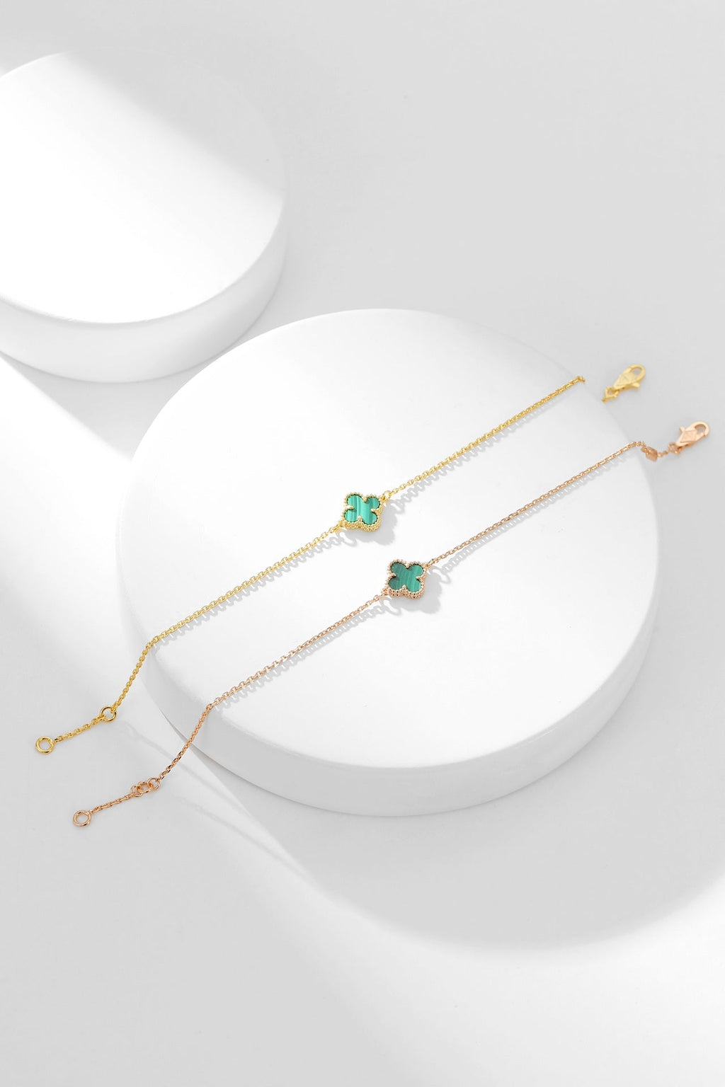 [MIRA]CLOVER BRACELET MALACHITE 1 MOTIF