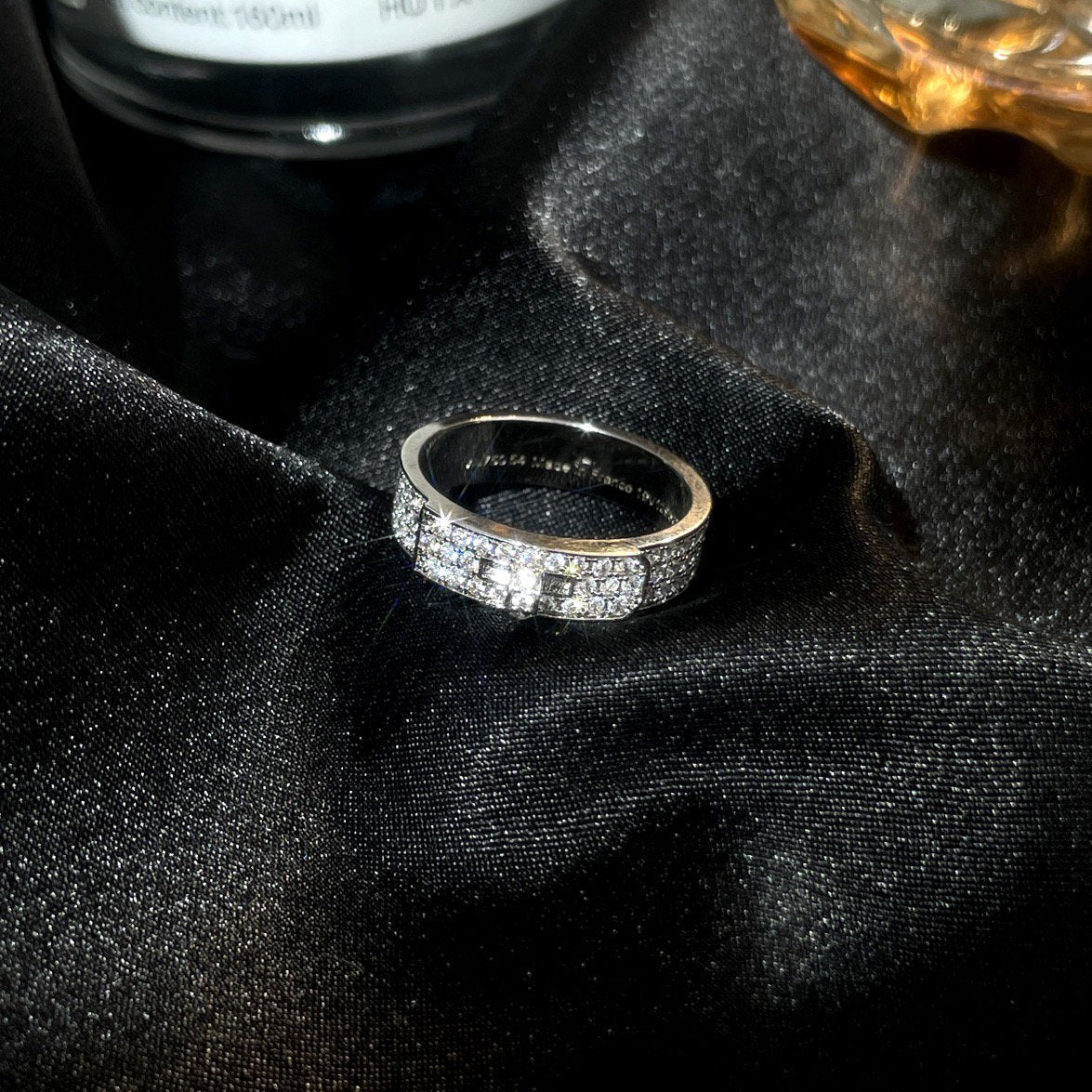 [MIRA]KELLY SILVER DIAMOND RING