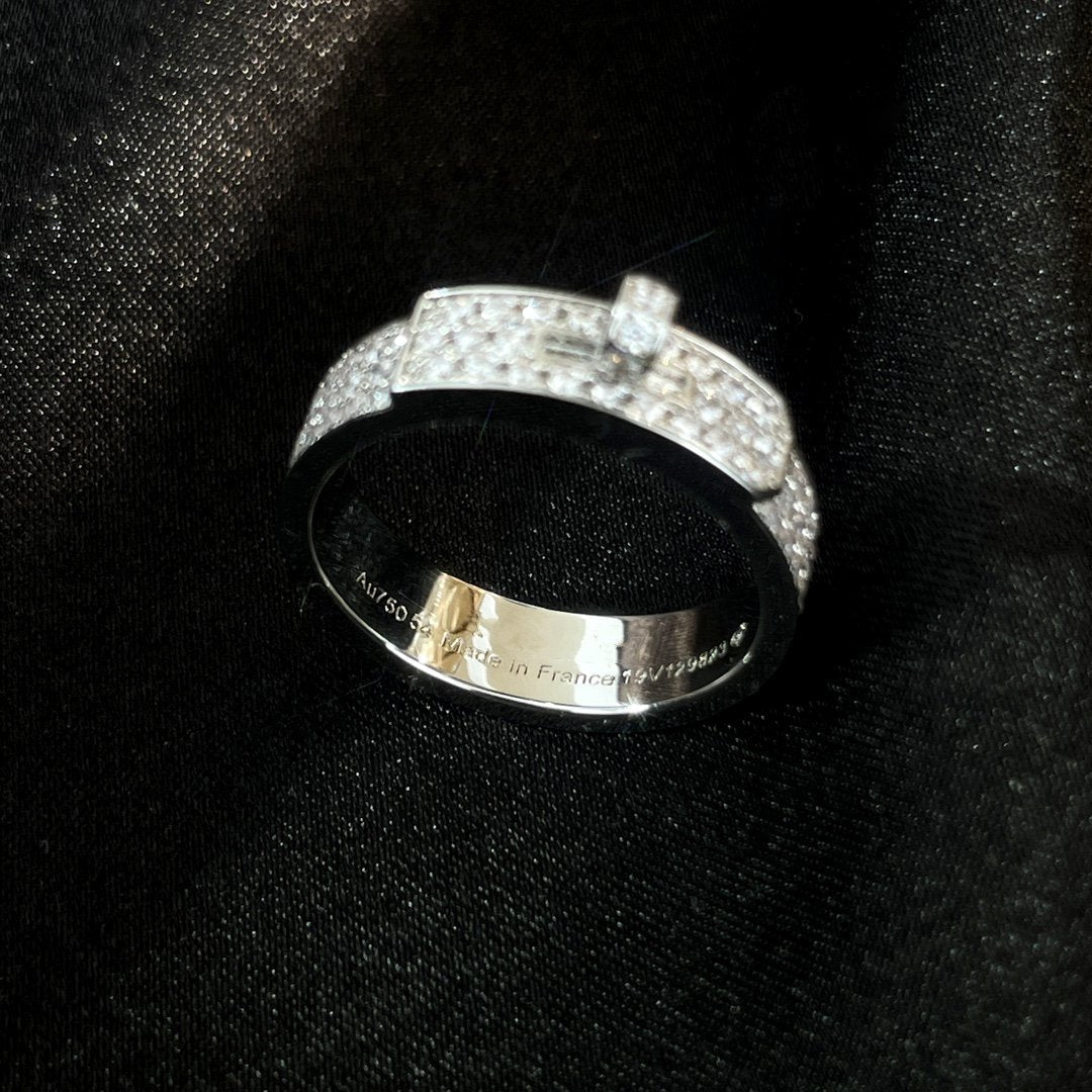 [MIRA]KELLY SILVER DIAMOND RING