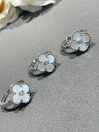 [MIRA]CLOVER SILVER MOP DIAMOND RING