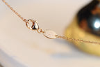 [MIRA]JEUX MALACHITE 1 DIAMOND PINK GOLD NECKLACE