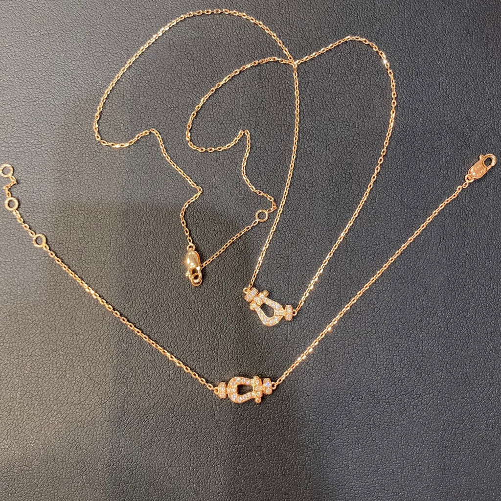 [MIRA]FORCE 10 DIAMOND PINK GOLD NECKLACE MINI MODEL
