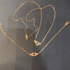 [MIRA]FORCE 10 DIAMOND PINK GOLD NECKLACE MINI MODEL