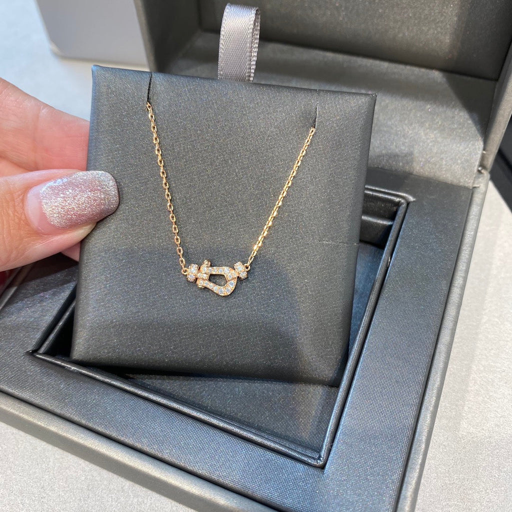 [MIRA]FORCE 10 DIAMOND PINK GOLD NECKLACE MINI MODEL