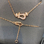 [MIRA]FORCE 10 DIAMOND PINK GOLD NECKLACE MINI MODEL