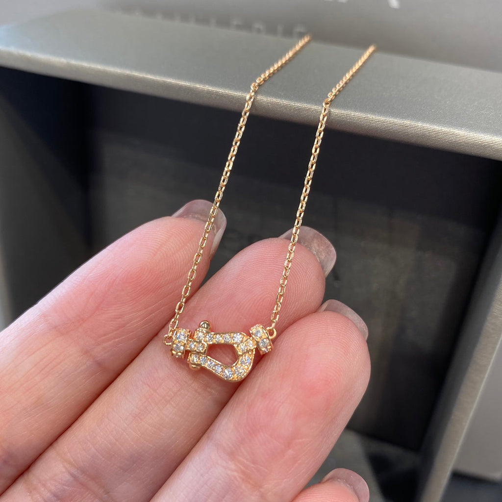 [MIRA]FORCE 10 DIAMOND PINK GOLD NECKLACE MINI MODEL