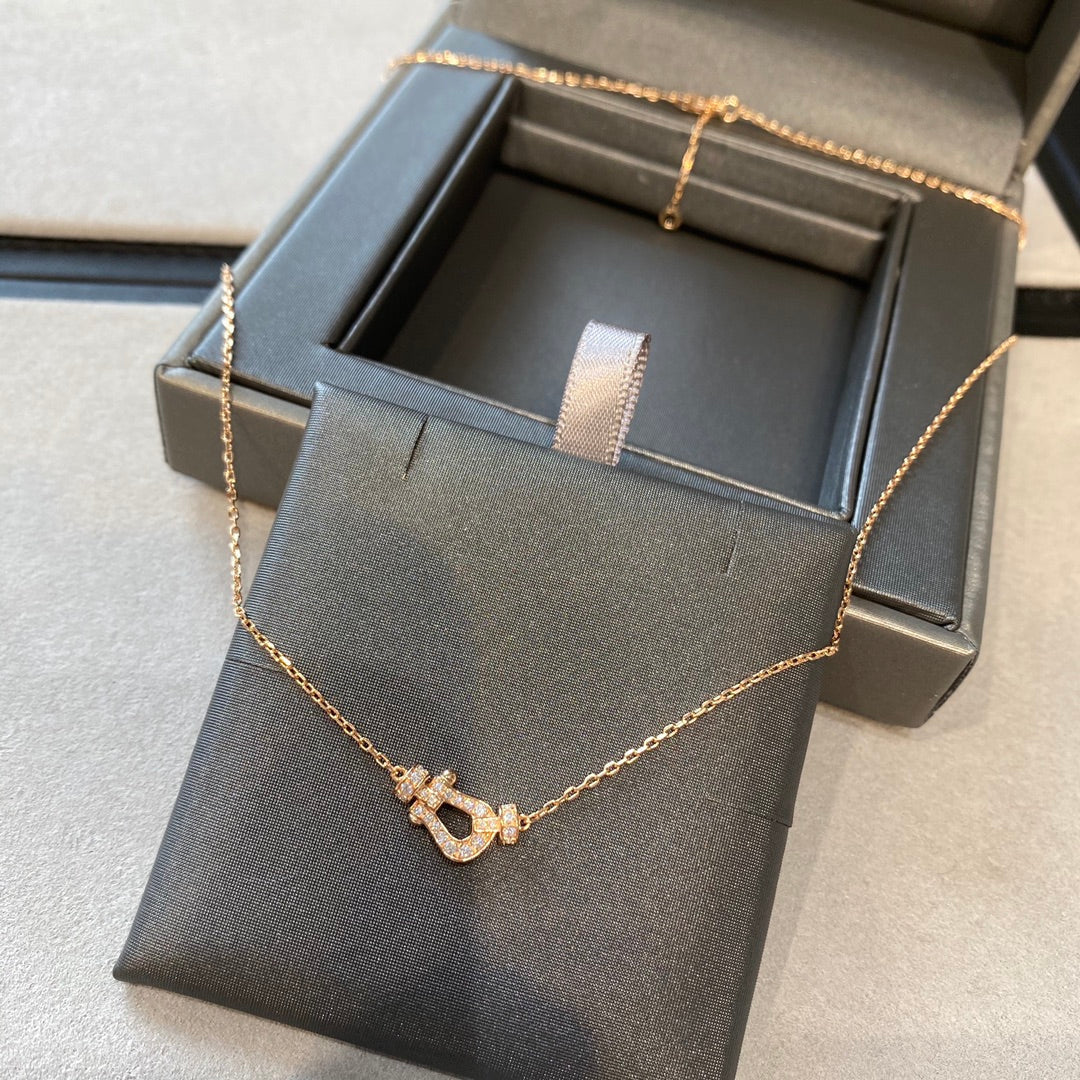 [MIRA]FORCE 10 DIAMOND PINK GOLD NECKLACE MINI MODEL