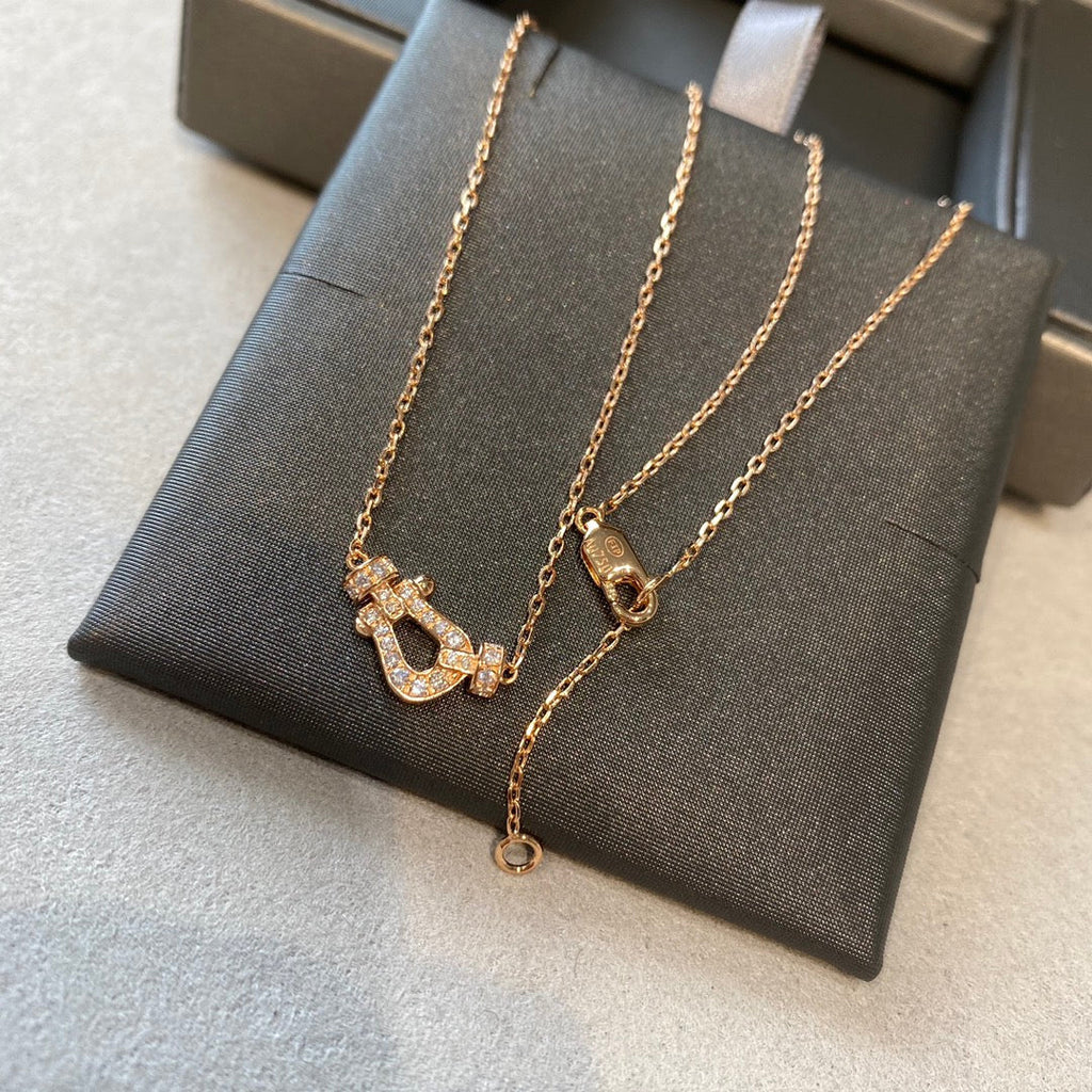 [MIRA]FORCE 10 DIAMOND PINK GOLD NECKLACE MINI MODEL