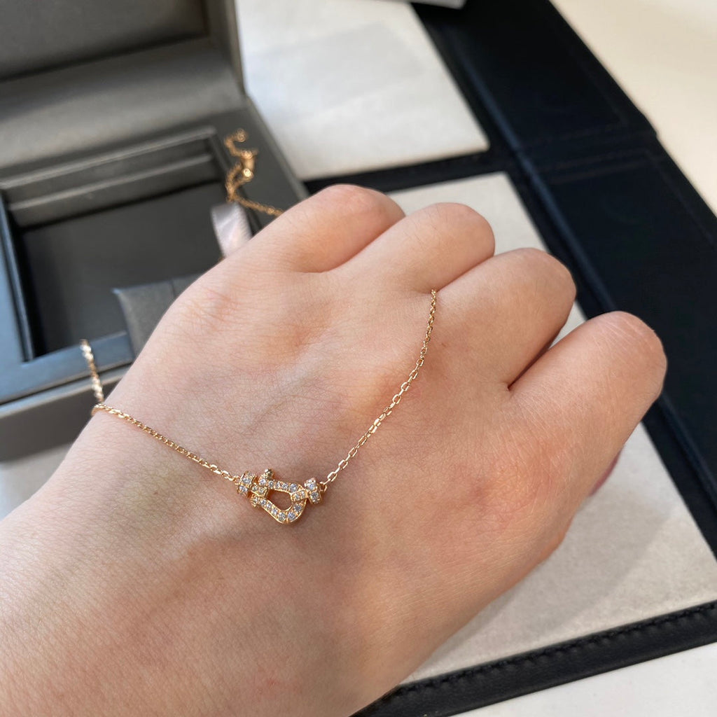 [MIRA]FORCE 10 DIAMOND PINK GOLD NECKLACE MINI MODEL