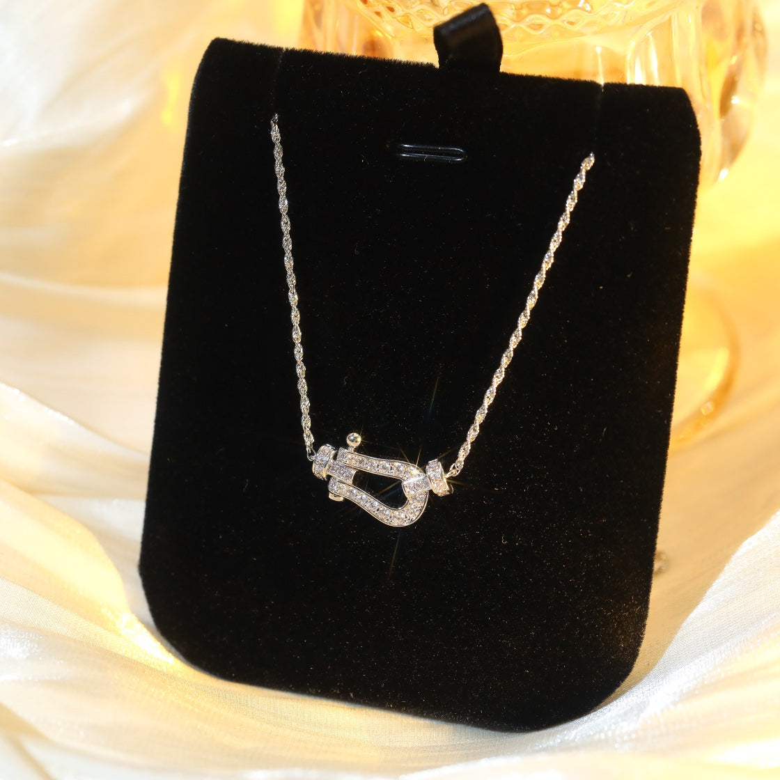 [MIRA]FORCE 10 DIAMOND SILVER NECKLACE MINI MODEL
