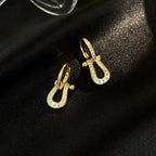 [MIRA]FORCE 10 FULL DIAMOND DROP EARRINGS MEDIUM MODEL