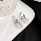 [MIRA]FORCE 10 FULL DIAMOND DROP EARRINGS MEDIUM MODEL
