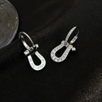 [MIRA]FORCE 10 FULL DIAMOND DROP EARRINGS MEDIUM MODEL
