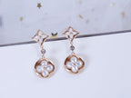 [MIRA]STAR AND SUN PINK GOLD MOP DROP EARRINGS