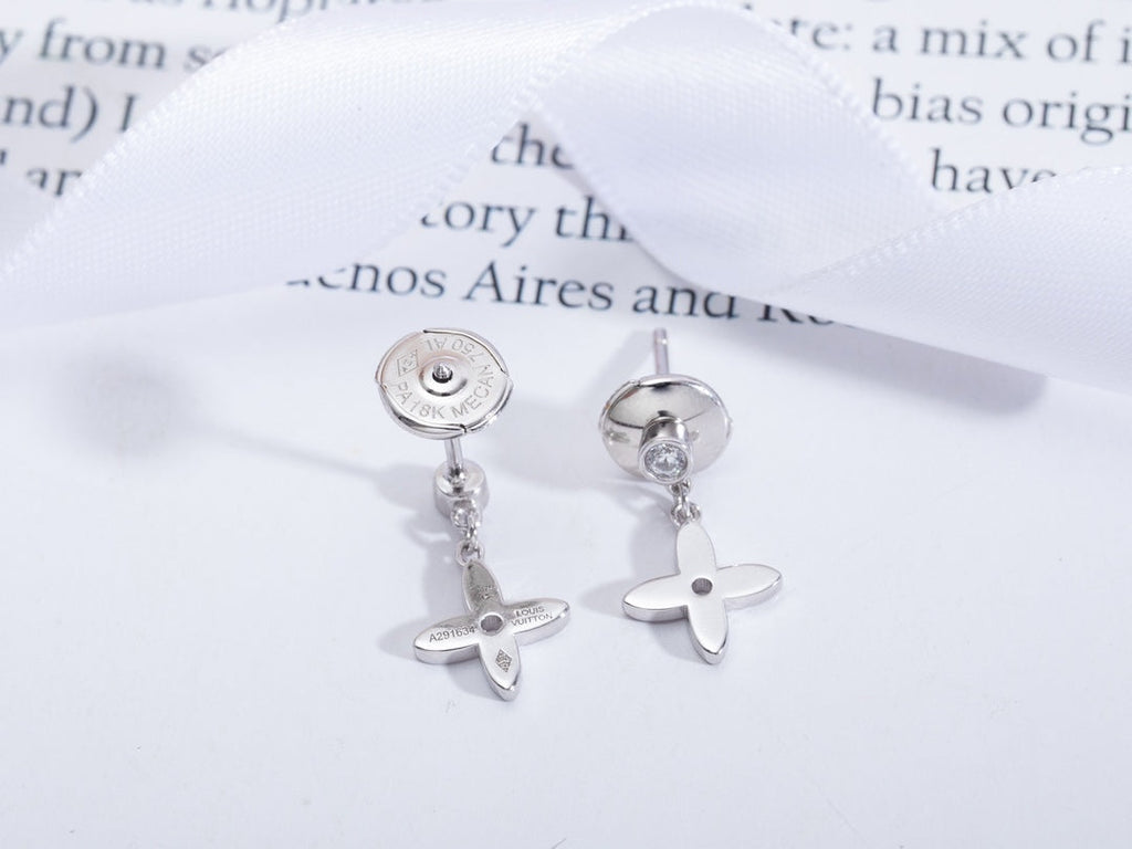 [MIRA]VIDYLLE SILVER DIAMOND MINI DROP EARRINGS