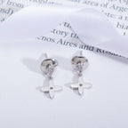 [MIRA]VIDYLLE SILVER DIAMOND MINI DROP EARRINGS