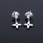 [MIRA]VIDYLLE SILVER DIAMOND MINI DROP EARRINGS