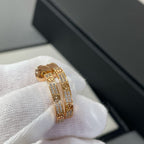 [MIRA]LOVE DIAMOND PINK GOLD HOOP EARRINGS