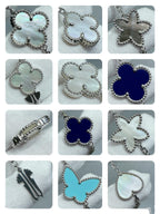 [MIRA]LUCKY CLOVER SILVER 11 MOTIF NECKLACE