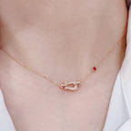 [MIRA]FORCE 10 DIAMOND PINK GOLD NECKLACE