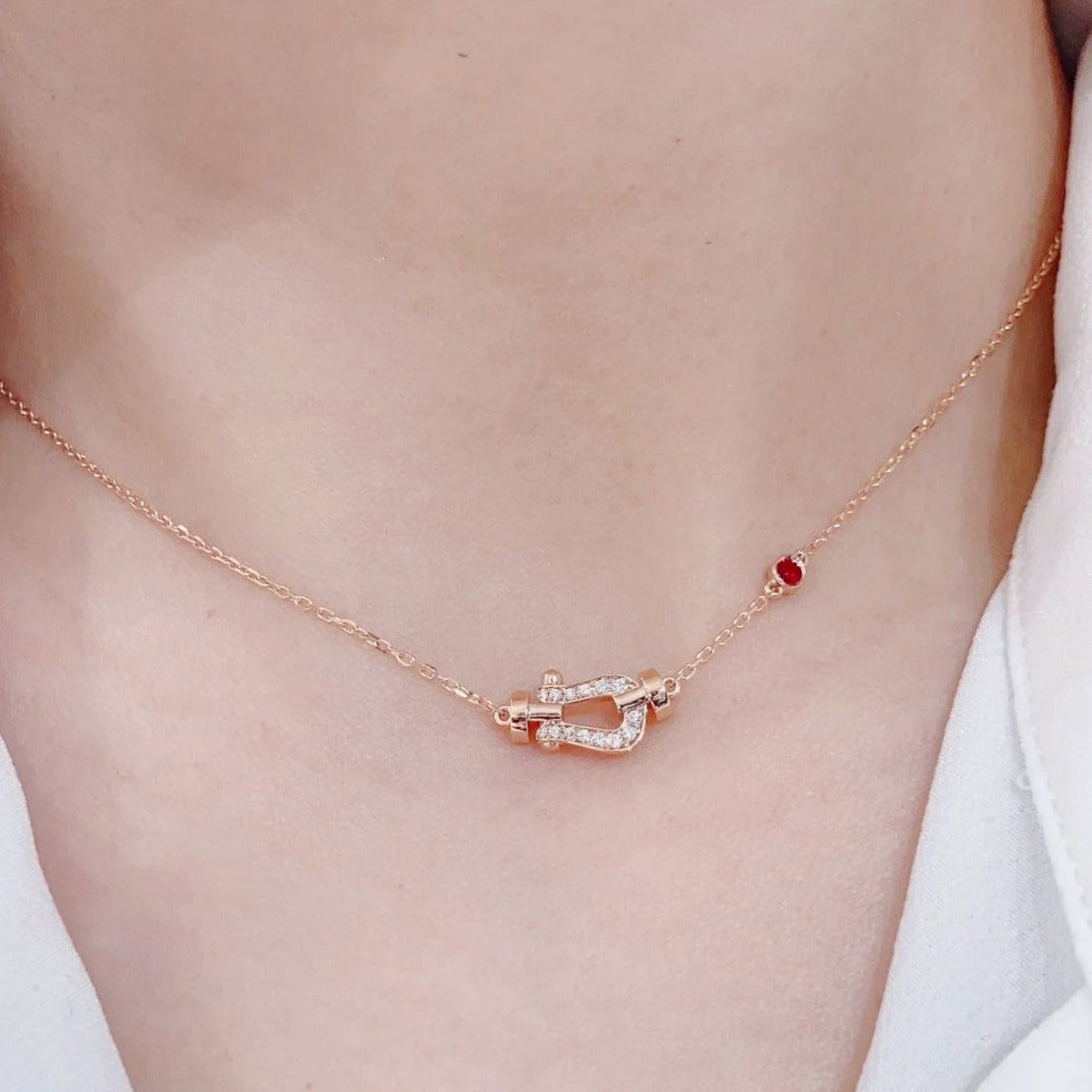 [MIRA]FORCE 10 DIAMOND PINK GOLD NECKLACE