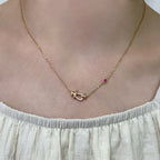 [MIRA]FORCE 10 DIAMOND PINK GOLD NECKLACE