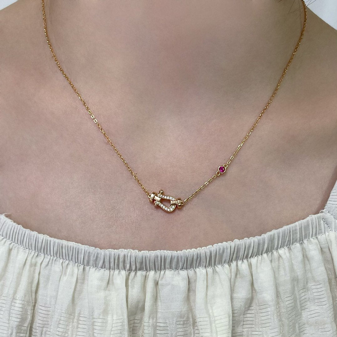 [MIRA]FORCE 10 DIAMOND PINK GOLD NECKLACE