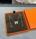 [MIRA]POP H SKY BLUE NECKLACE