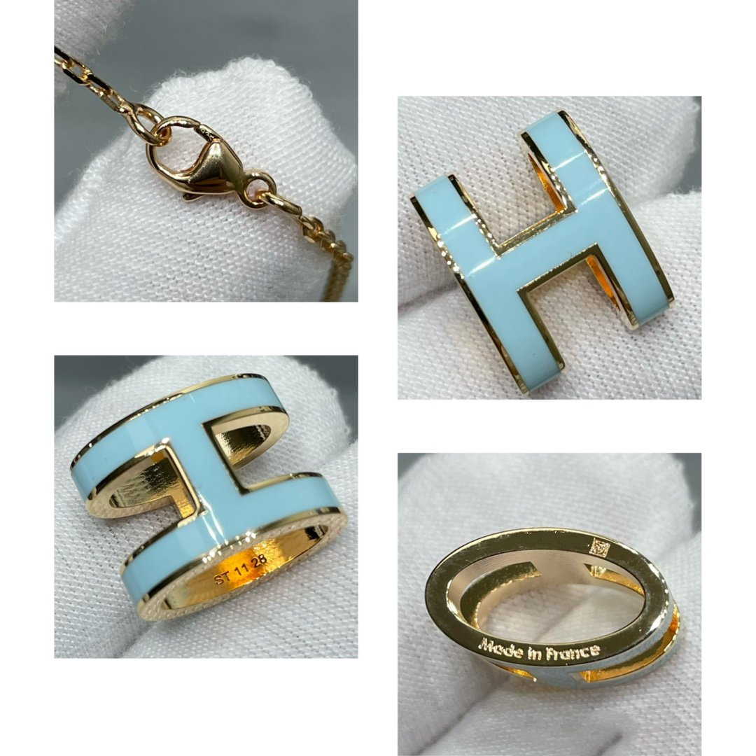 [MIRA]POP H SKY BLUE NECKLACE