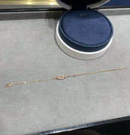 [MIRA]FORCE 10 DIAMOND CHAIN LINK PINK GOLD BRACELET
