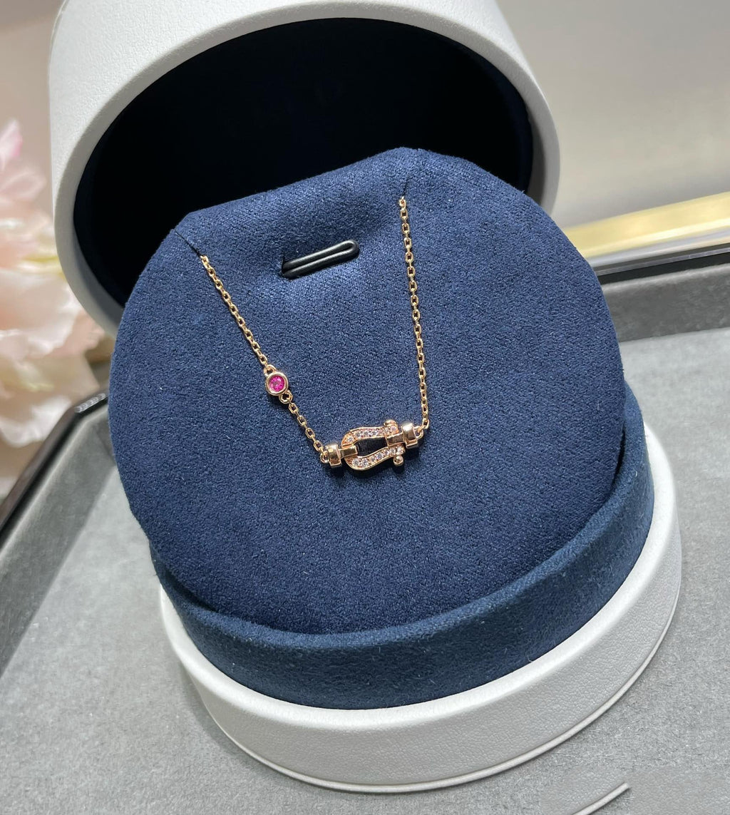 [MIRA]FORCE 10 DIAMOND CHAIN LINK PINK GOLD BRACELET