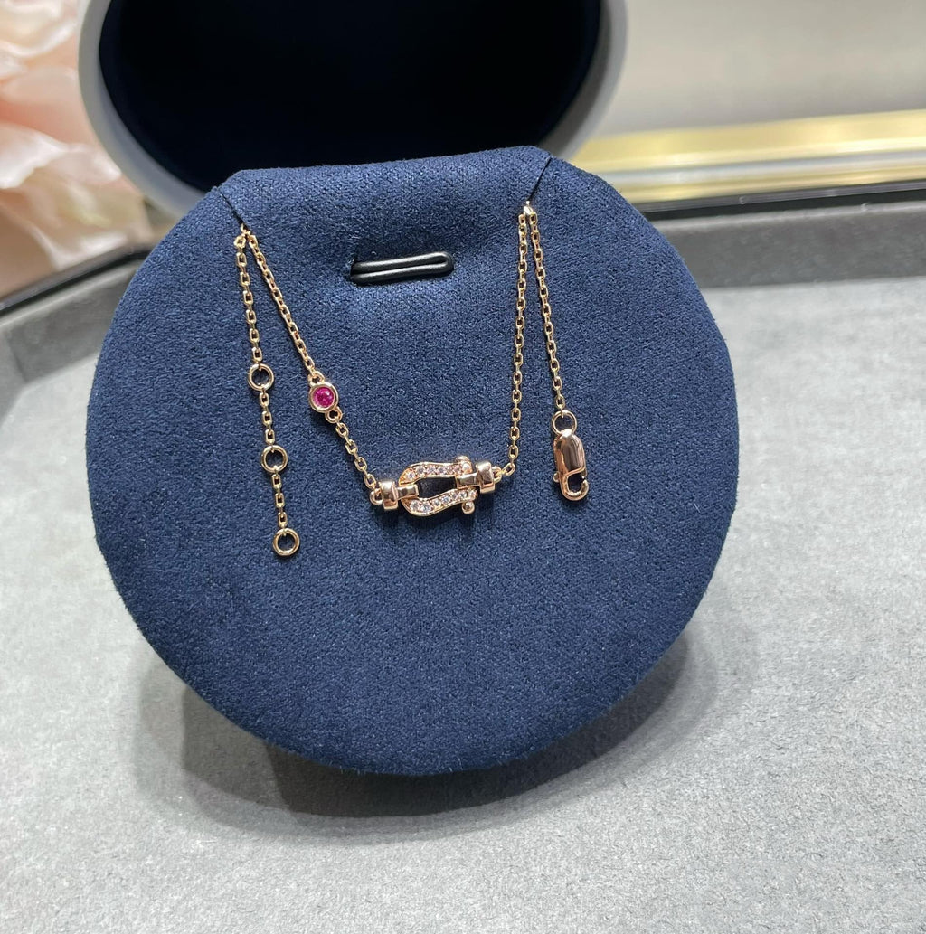 [MIRA]FORCE 10 DIAMOND CHAIN LINK PINK GOLD BRACELET