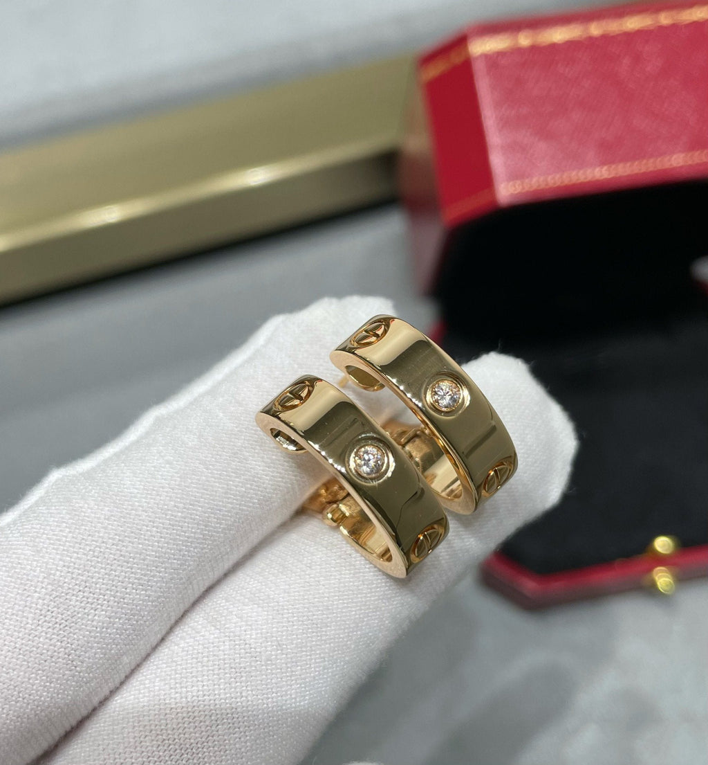 [MIRA]LOVE 5.5MM 1 DIAMOND EARRINGS