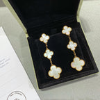 [MIRA]CLOVER MOP 3 MOTIFS GOLD EARRINGS