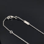 [MIRA]CLOVER PIETERSITE SILVER LONG NECKLACE