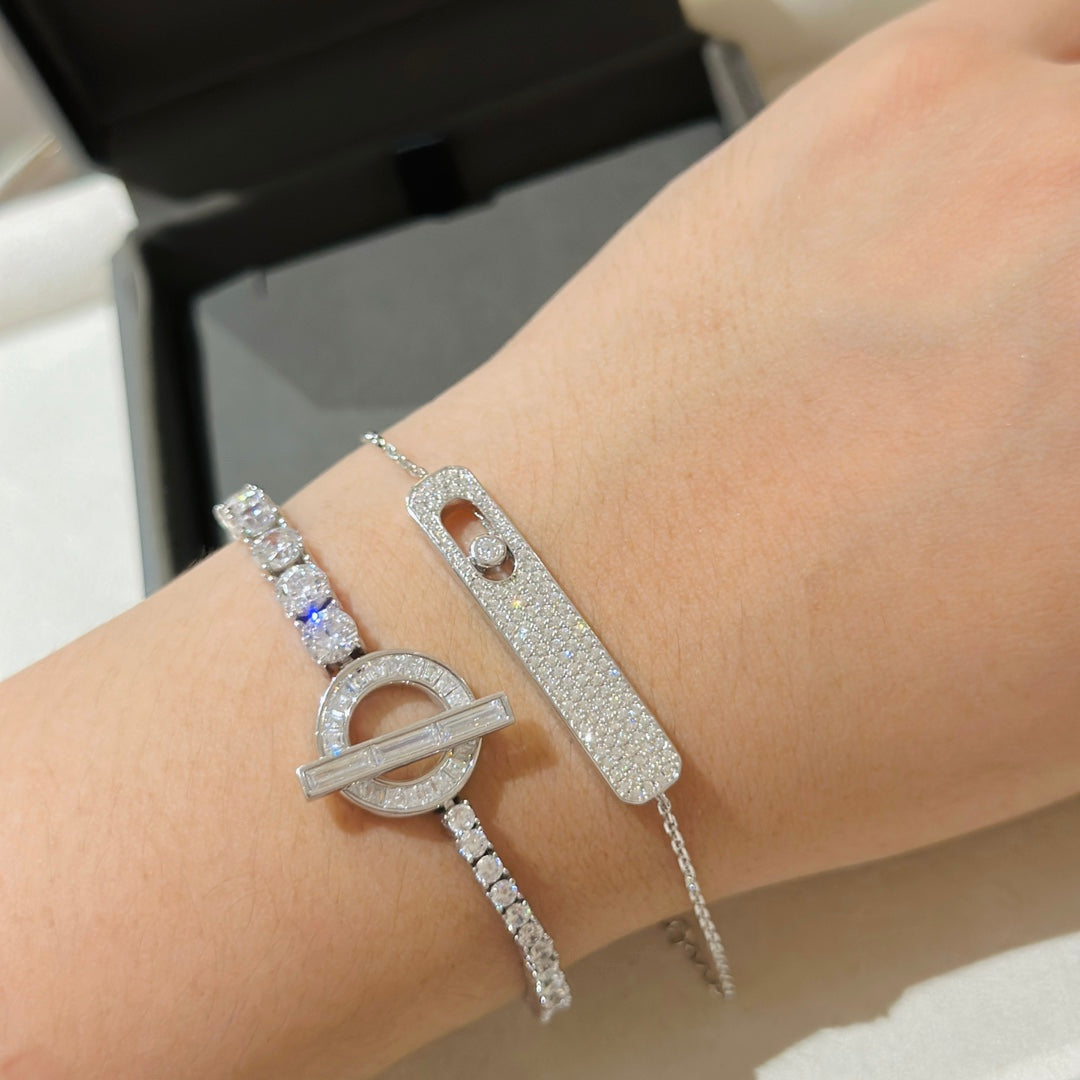 [MIRA]MOVE CLASSIQUE DIAMOND PAVED BRACELET