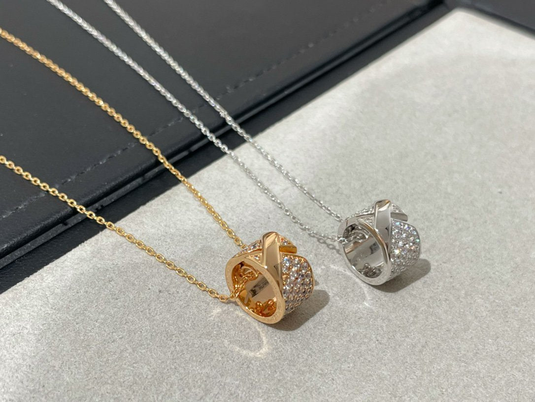 [MIRA]LIENS EVIDENCE DIAMOND PAVED NECKLACE