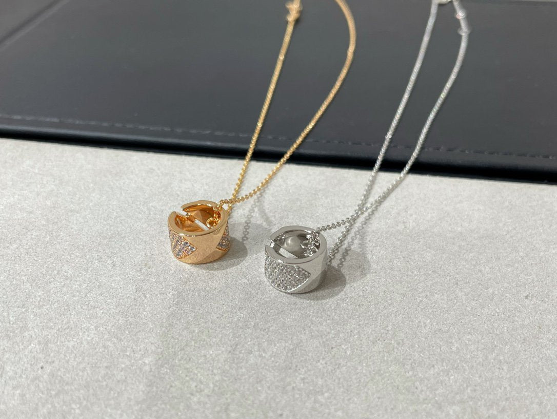 [MIRA]LIENS EVIDENCE DIAMOND PAVED NECKLACE